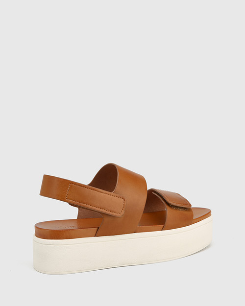 tan leather slingbacks