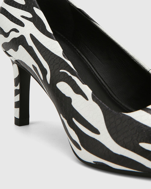 Phoenix Zebra Print Leather Stiletto Heel & Wittner & Wittner Shoes