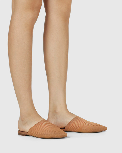 Picnic Tan Recycled Flyknit Mule