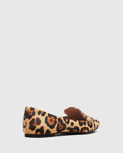 Packham Leopard Print Hair Pointed Toe Loafer. & Wittner & Wittner Shoes