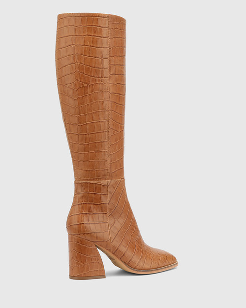 croc tan boots