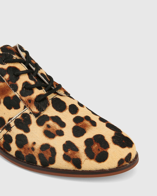 leopard print lace up sandals