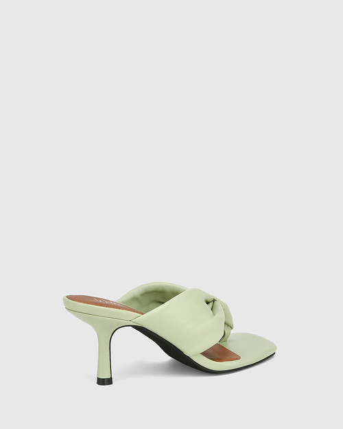 Contigo Leaf Green Leather Stiletto 