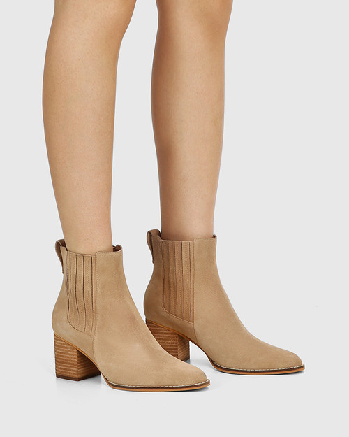 camel boots with heel