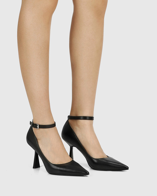 Quinti Black Leather Stiletto Heel Pump & Wittner & Wittner Shoes