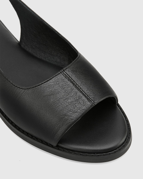 slingback flat sandals closed toe