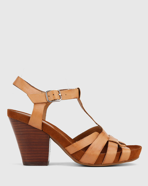 tan sandals heels