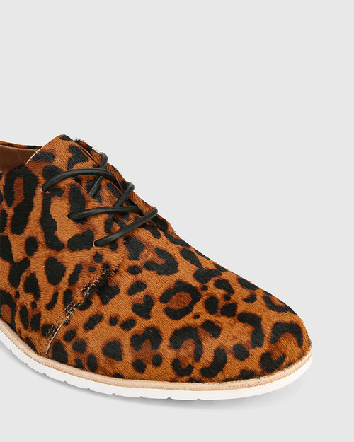 leopard print lace up sandals