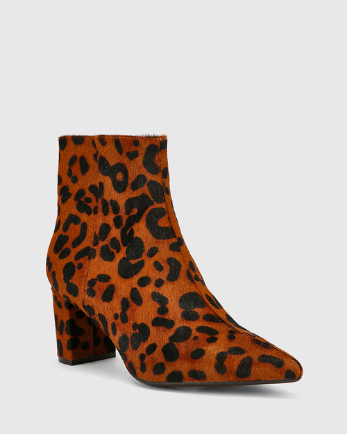 Leopard print ankle boots australia Clearance