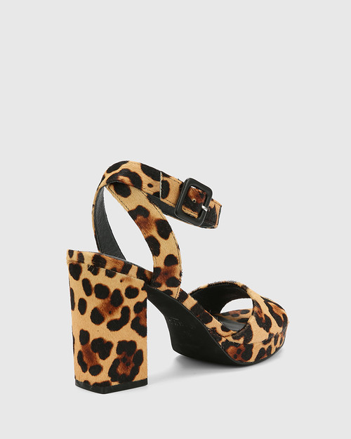 Pasco Leopard Print Block Heel | Pinted 