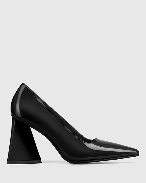 patent leather black