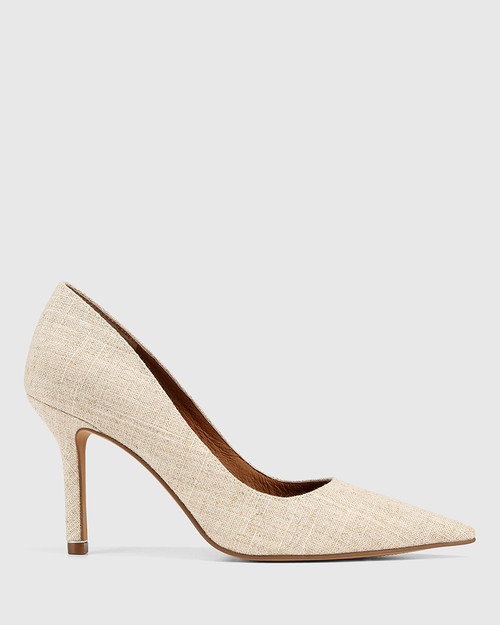 Quendra Natural Textile Pointed Toe Pump & Wittner & Wittner Shoes