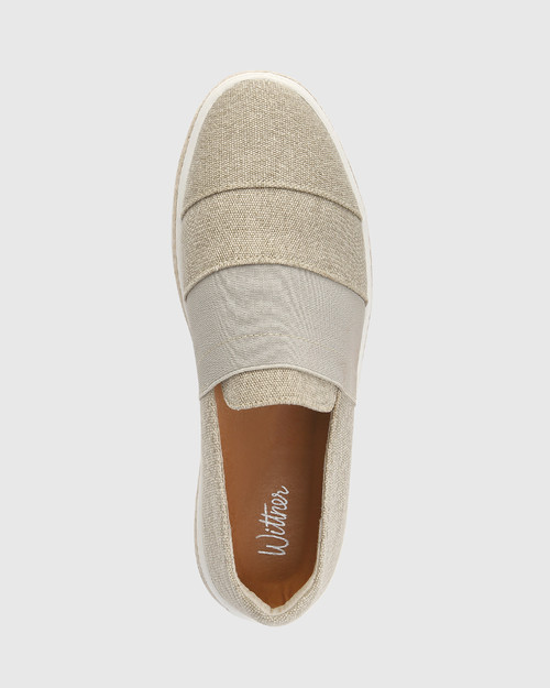 Billi Sand Canvas Sneaker & Wittner & Wittner Shoes