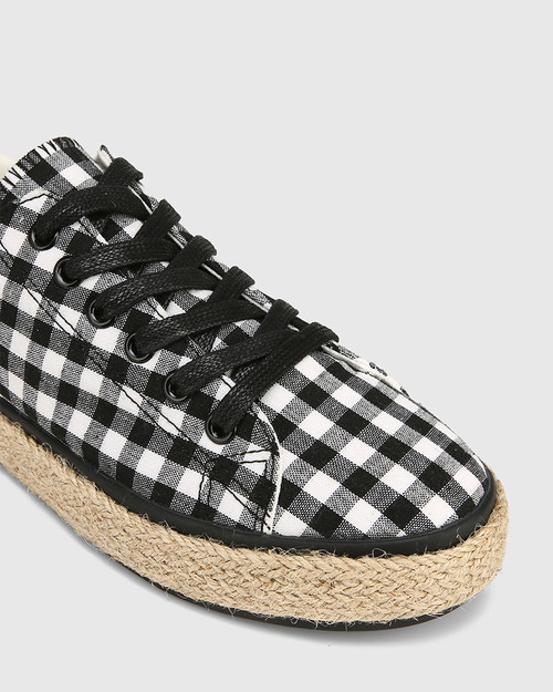 superga gingham sneakers