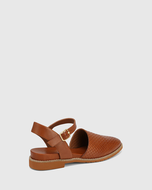 brown closed toe shoes