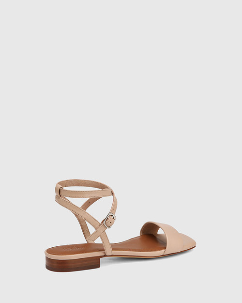 Astrid New Flesh Leather Ankle Strap Sandal & Wittner & Wittner Shoes