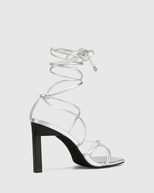 Risilla Silver Metallic Strappy Sandal & Wittner & Wittner Shoes