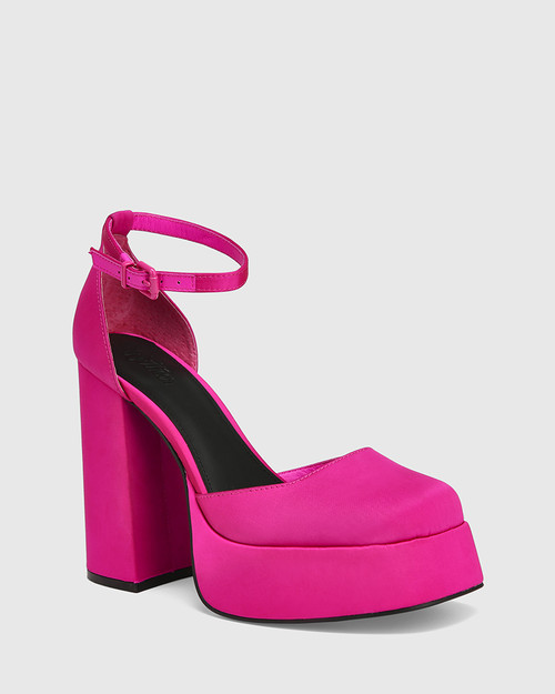 block platform heel sandals