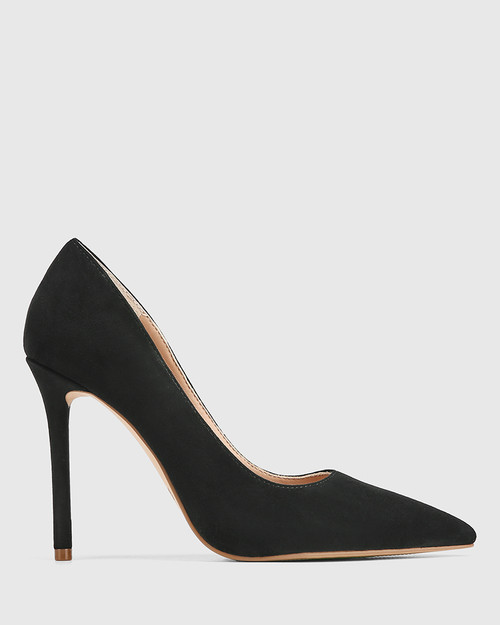 Violeta Black Suede Stiletto Heel & Wittner & Wittner Shoes