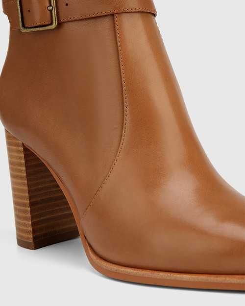 Hunny Hazel Leather Block Heel Long Boot