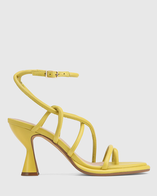 Uno Citrus Leather Flared Heel Strappy Sandal & Wittner & Wittner Shoes