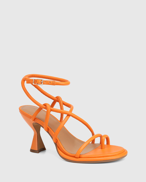 Uno Blaze Leather Flared Heel Strappy Sandal  & Wittner & Wittner Shoes