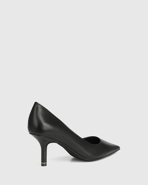 Picolina Black Leather Stiletto Heel Pump & Wittner & Wittner Shoes