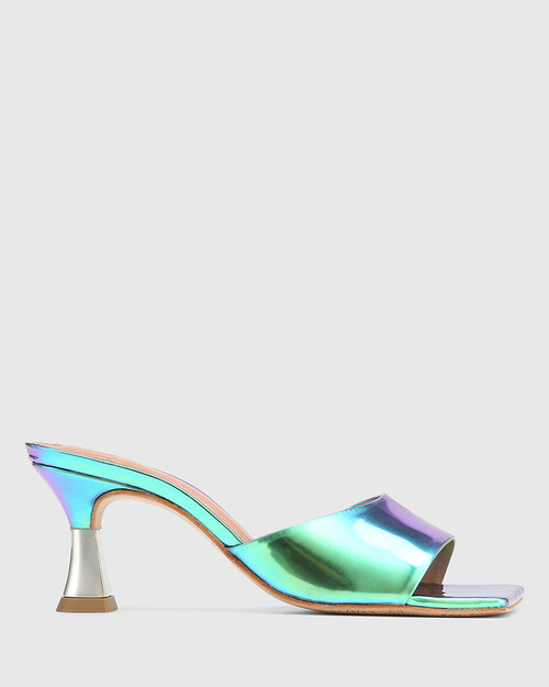 Catarena Hologram High Heel Sandals | Holographic heels, Sandals heels,  Heels