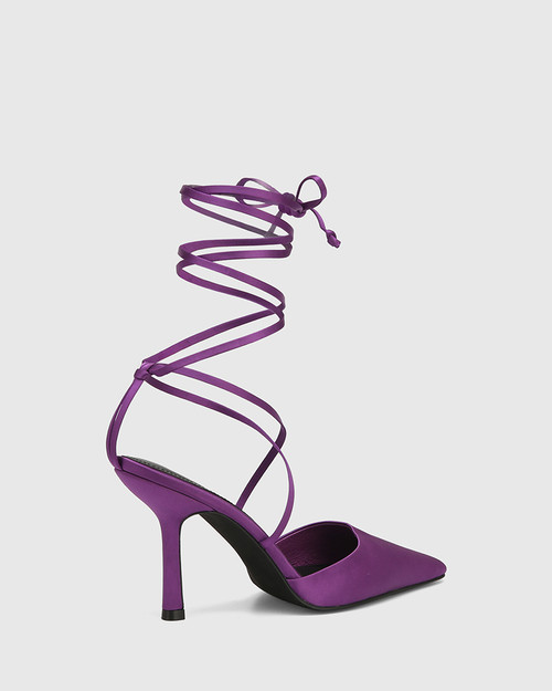 Havan Purple Haze Recycled Satin Stiletto Heel & Wittner & Wittner Shoes