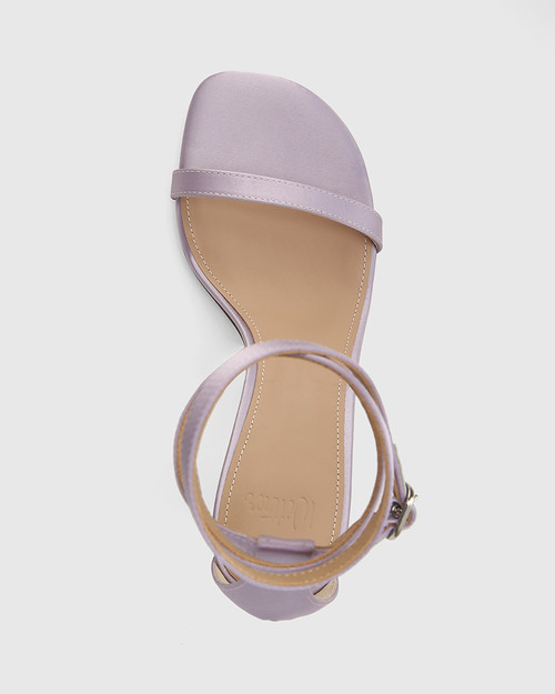 Yardena Mauve Recycled Satin Stiletto Heel Sandal & Wittner & Wittner Shoes