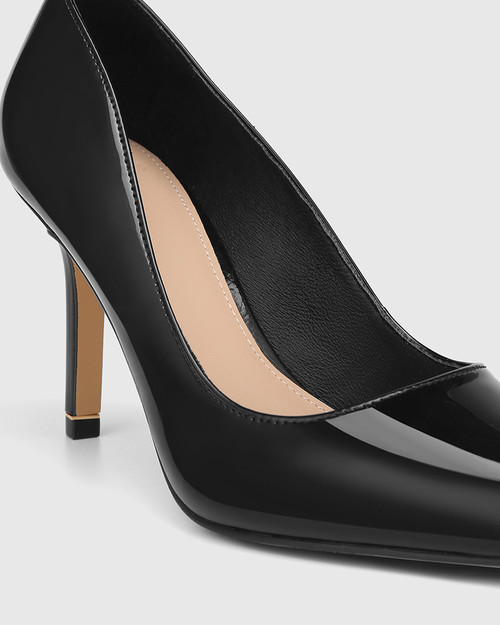 Quendra Black Patent Stiletto Heel Pump & Wittner & Wittner Shoes