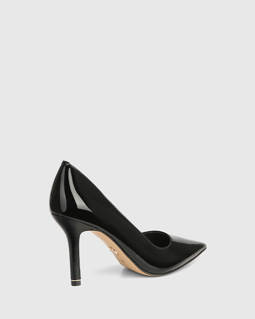 Quendra Black Patent Stiletto Heel Pump & Wittner & Wittner Shoes