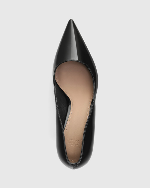 Quendra Black Patent Stiletto Heel Pump & Wittner & Wittner Shoes