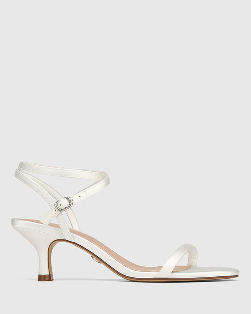 Ivory High Heel Sandals - Satin Heels - Platform High Heels - Lulus