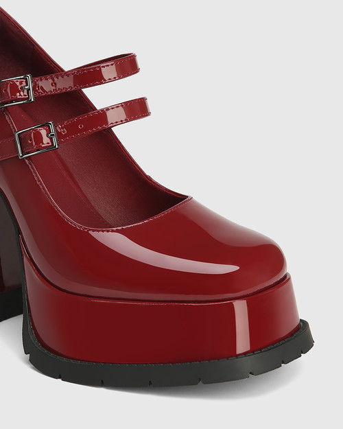 Yasmina Redback Patent Leather Platform Heel & Wittner & Wittner Shoes