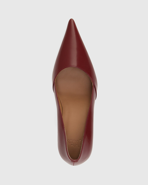 Velda Redback Box Leather Cone Heel Pump & Wittner & Wittner Shoes