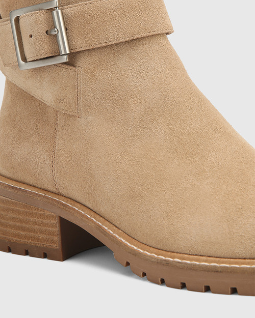 Finlee Camel Suede Leather Ankle Boot & Wittner & Wittner Shoes