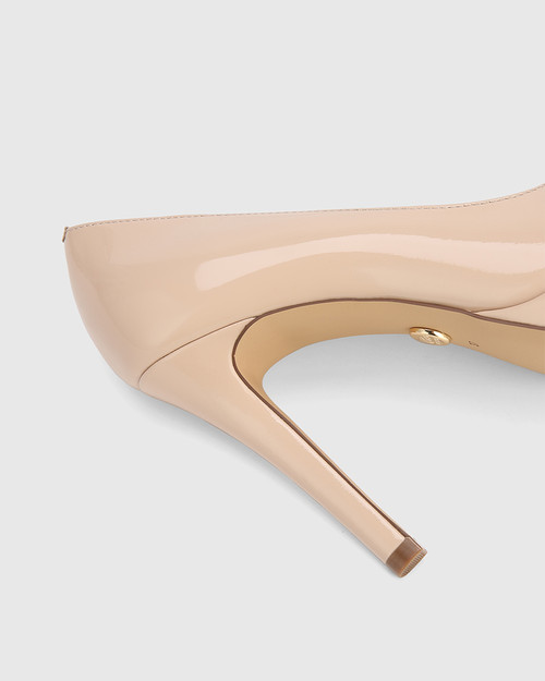 Vero New Flesh Patent Leather Stiletto Heel Platform Pump & Wittner & Wittner Shoes