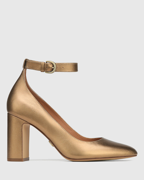 Metallic on sale bronze heels