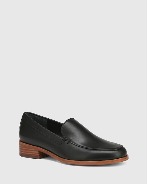 Elias Black Leather Loafer & Wittner & Wittner Shoes