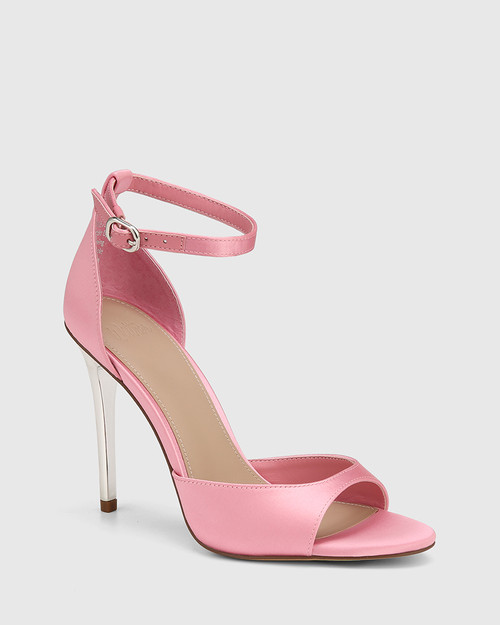 Aitken Rosewater Pink Recycled Satin Stiletto Heel Sandal & Wittner & Wittner Shoes