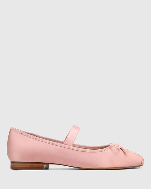 Alta Blush Recycled Satin Ballet Flat & Wittner & Wittner Shoes