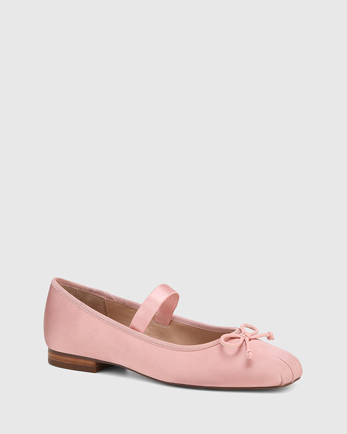 Alta Blush Recycled Satin Ballet Flat & Wittner & Wittner Shoes