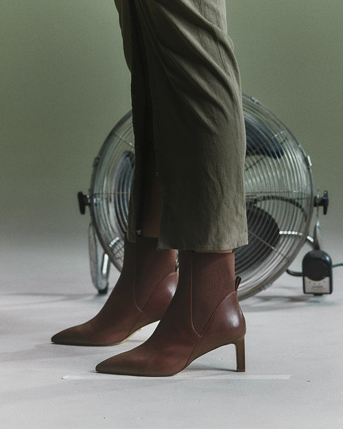 Karis Cedar Leather Stiletto Heel Ankle Boot & Wittner & Wittner Shoes