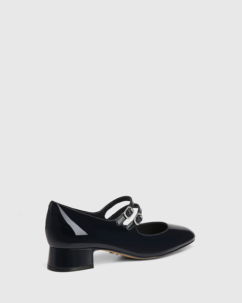 Estella Midnight Patent Leather Mary Jane & Wittner & Wittner Shoes