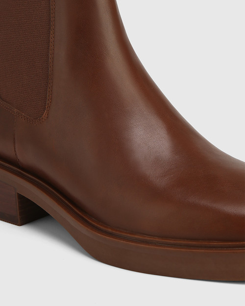 Gina Cedar Leather Ankle Boot & Wittner & Wittner Shoes