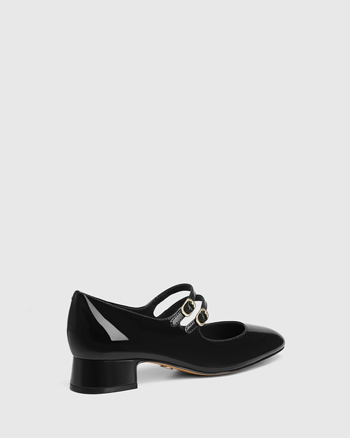 Estella Black Patent Leather Mary Jane & Wittner & Wittner Shoes