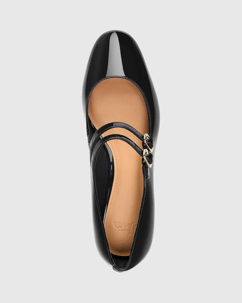 Estella Black Patent Leather Mary Jane & Wittner & Wittner Shoes
