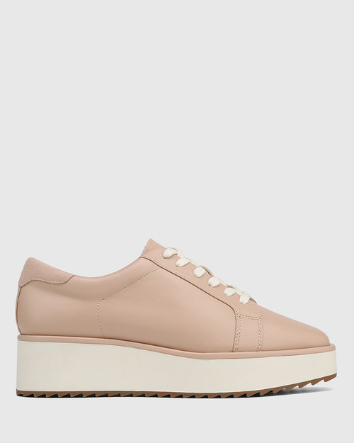 Hawthorn Ballet Pink Leather Flatform