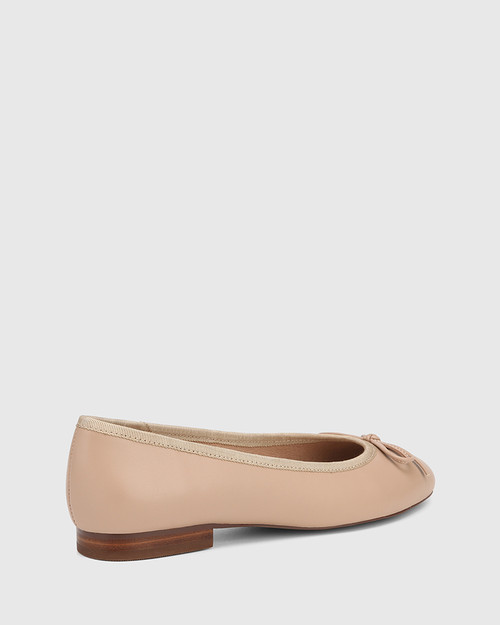 Agnessa New Flesh Leather Ballet Flat